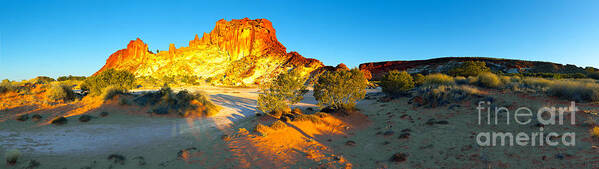 Rainbow Valley Outback Landscape Central Australia Australian Northern Territory Panorama Panoramic Clay Pan Dry Arid Art Print featuring the photograph Rainbow Valley #28 by Bill Robinson
