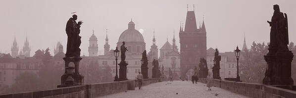 Photography Art Print featuring the photograph Charles Bridge Prague Czech Republic #3 by Panoramic Images