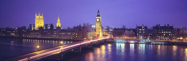 Photography Art Print featuring the photograph England, London, Parliament, Big Ben by Panoramic Images