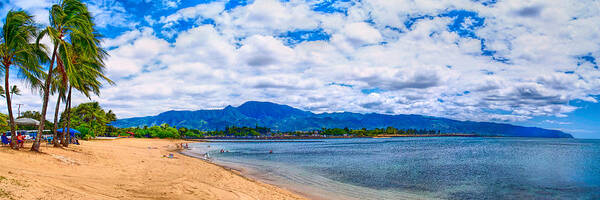 Sand Art Print featuring the photograph Haleiwa Beach by Gordon Engebretson