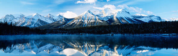 Photography Art Print featuring the photograph Herbert Lake, Banff National Park by Panoramic Images