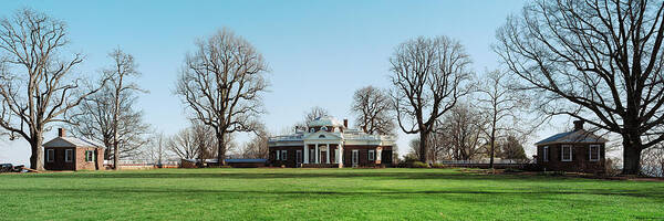 Photography Art Print featuring the photograph Home Of Thomas Jefferson, Monticello by Panoramic Images