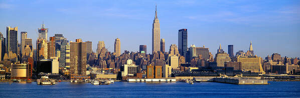 Photography Art Print featuring the photograph Midtown Manhattan From New Jersey by Panoramic Images