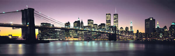 New York City Skyline Art Print featuring the photograph New York City Skyline by Jon Neidert