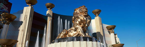Photography Art Print featuring the photograph Panoramic View Of Mgm Lion And Mgm by Panoramic Images