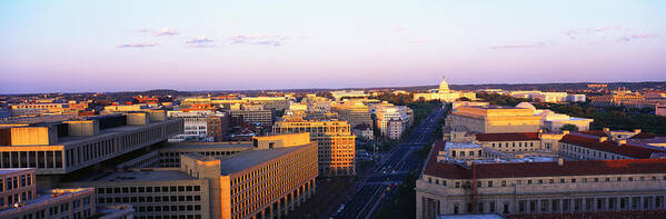 Photography Art Print featuring the photograph Pennsylvania Ave Washington Dc by Panoramic Images