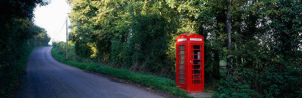 Photography Art Print featuring the photograph Phone Booth, Worcestershire, England by Panoramic Images