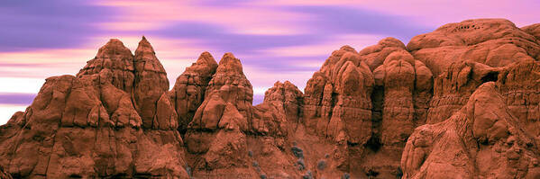 Photography Art Print featuring the photograph Rock Formations At Sunrise, Kodachrome by Panoramic Images