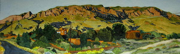 New Mexico Art Print featuring the painting Sandia Heights by Jeffrey S Perrine