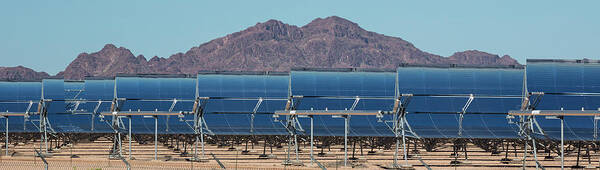 Abengoa Solar Art Print featuring the photograph Solana Solar Power Generating Station by Jim West/science Photo Library