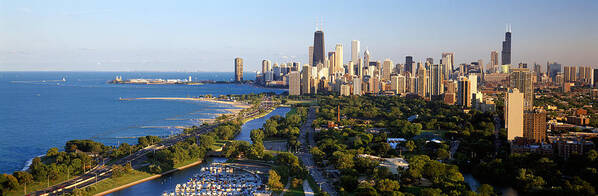 Photography Art Print featuring the photograph Usa, Illinois, Chicago by Panoramic Images