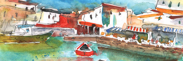 Travel Sketch Art Print featuring the painting Chania 01 bis by Miki De Goodaboom