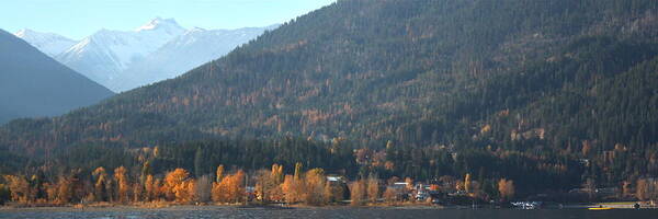 Kaslo Art Print featuring the photograph Kaslo in the Fall by Cathie Douglas