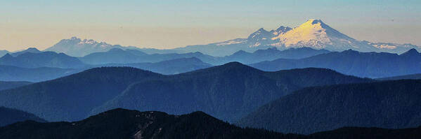 Sky Art Print featuring the photograph Baker From Pilchuck by Brian O'Kelly