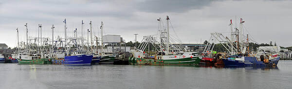 Boats Art Print featuring the photograph Cape May Fishing Trawlers by Dan Myers