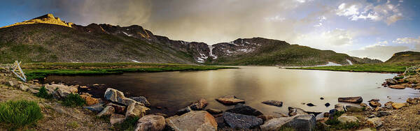 American West Art Print featuring the photograph Mt. Evans Summit Lake by Chris Bordeleau