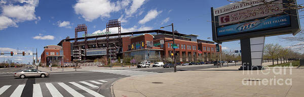 Stadium Art Print featuring the photograph Philadelphia Phillies' Citizens Bank Park - Panoramic by Anthony Totah