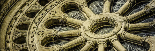 Scott Norris Photography Art Print featuring the photograph Romanesque Wheel by Scott Norris