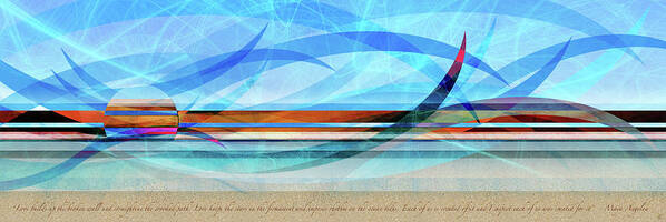 Shore Art Print featuring the digital art Shorelines by Kenneth Armand Johnson