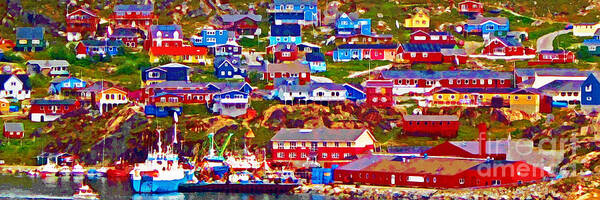 Color Art Print featuring the photograph The Colors of Qaqortoq by Steve C Heckman