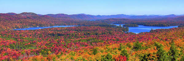 Autumn Landscapes Art Print featuring the photograph The Fulton Chain of Lakes by David Patterson