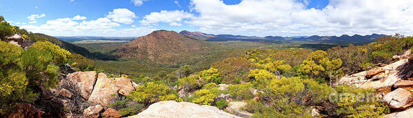 Wangara Hill Flinders Ranges South Australia Outback Australian Landscape Landscapes Art Print featuring the photograph Wangara Hill Flinders Ranges South Australia by Bill Robinson