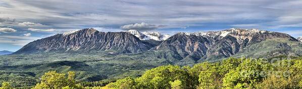 West Elk Range Art Print featuring the photograph West Elk Mountains Panorama by Adam Jewell