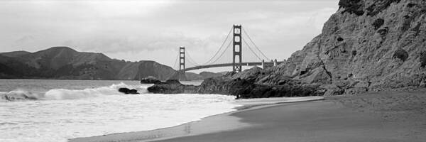 Panoramic Art Print featuring the photograph Golden Gate Bridge, San Francisco #1 by Murat Taner