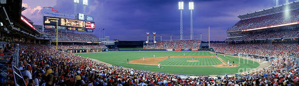 Great American Ball Park Art Print featuring the photograph Houston V Reds #1 by Jerry Driendl