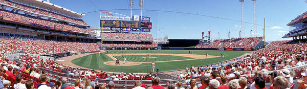 Great American Ball Park Art Print featuring the photograph Houston V Reds by Jerry Driendl
