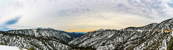 Big Bear Lake Art Print featuring the photograph Road down the Mountain by Local Snaps Photography