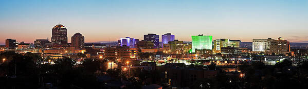 Scenics Art Print featuring the photograph Usa, New Mexico, Albuquerque, Panoramic by Henryk Sadura