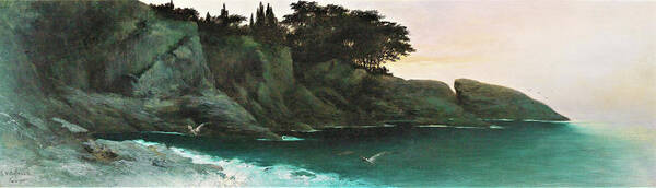 Capri Ii Art Print featuring the painting Capri II - Digital Remastered Edition by Karl Wilhelm Diefenbach