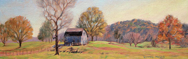 Country Art Print featuring the painting Country Morning by Bonnie Mason