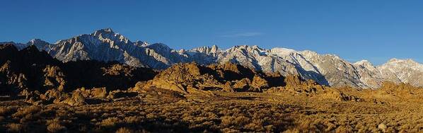 Sierra Nevada Mountains Art Print featuring the photograph Sierra Escarpment by Brett Harvey