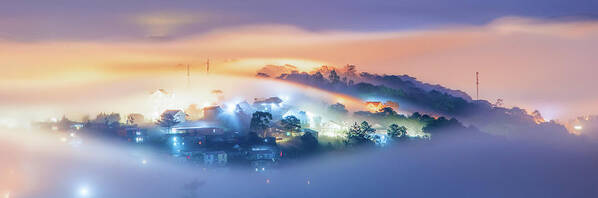 Fog Art Print featuring the photograph the Eyes by Khanh Bui Phu