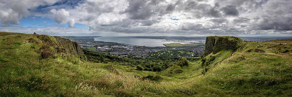 Cave Art Print featuring the photograph View from Cave Hill, Belfast by Nigel R Bell