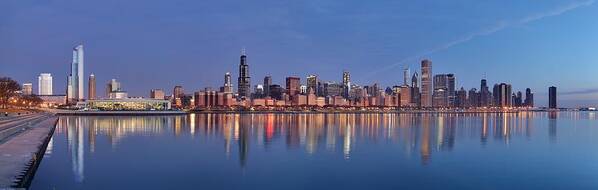 Chicago Art Print featuring the photograph Chicago City Skyline #2 by Georgia Clare