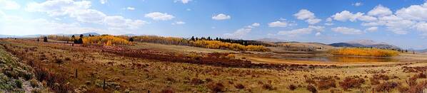 Panorama Art Print featuring the photograph Just North of Fairplay Colorado I by Lanita Williams