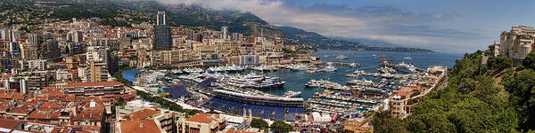 Panoramic Art Print featuring the photograph Monaco Panorama by David Smith
