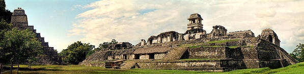 Palenque Art Print featuring the photograph Palenque Panorama Unframed by Weston Westmoreland