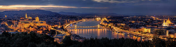 Budapest Art Print featuring the photograph Panorama Of Budapest by Thomas D M?rkeberg