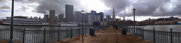 San Francisco Art Print featuring the photograph San Francisco From Pier by Haleh Mahbod