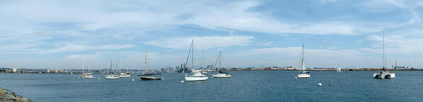 Shelter Island Art Print featuring the photograph Shelter Island Panorama by Wesley Elsberry