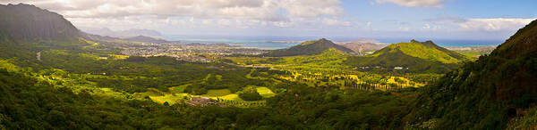 Landscape Art Print featuring the photograph View From Nuuanu Pali by Matt Radcliffe