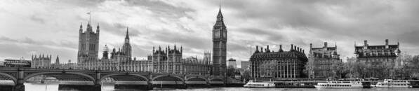 London Art Print featuring the photograph Westminster Panorama by Heather Applegate