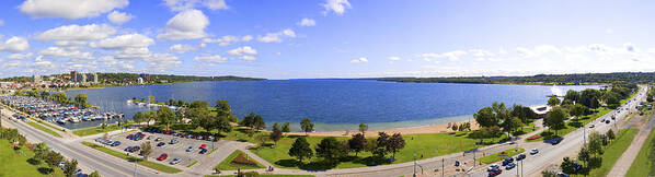 Barrie Art Print featuring the photograph Barrie Panorama by John Bartosik