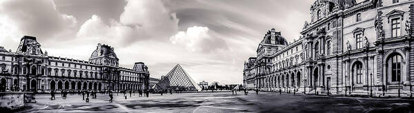 Paris Art Print featuring the photograph A Louvre Panorama by Christopher Maxum