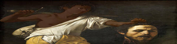 Michelangelo Caravaggio Art Print featuring the digital art Ancient Human Instinct by David Bridburg