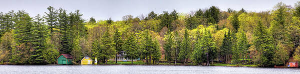 Early Spring Panorama Art Print featuring the photograph Early Spring Panorama by David Patterson